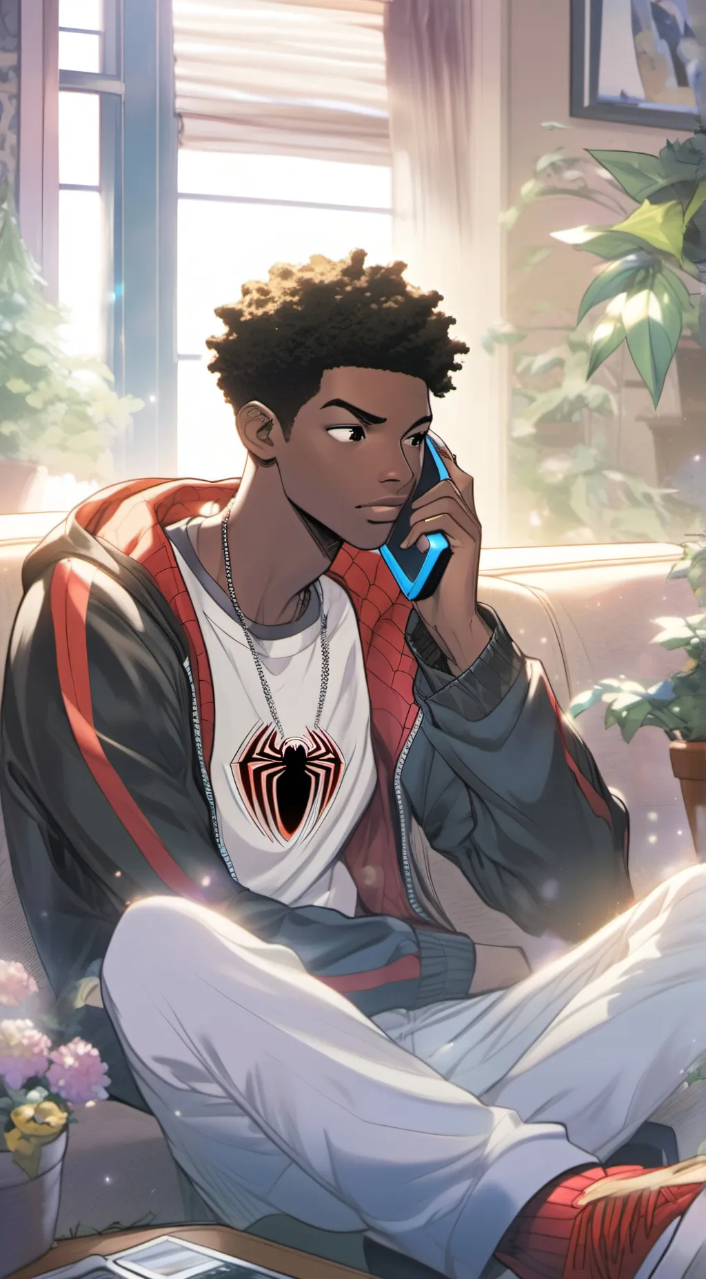 ai character: •Miles Morales• background
