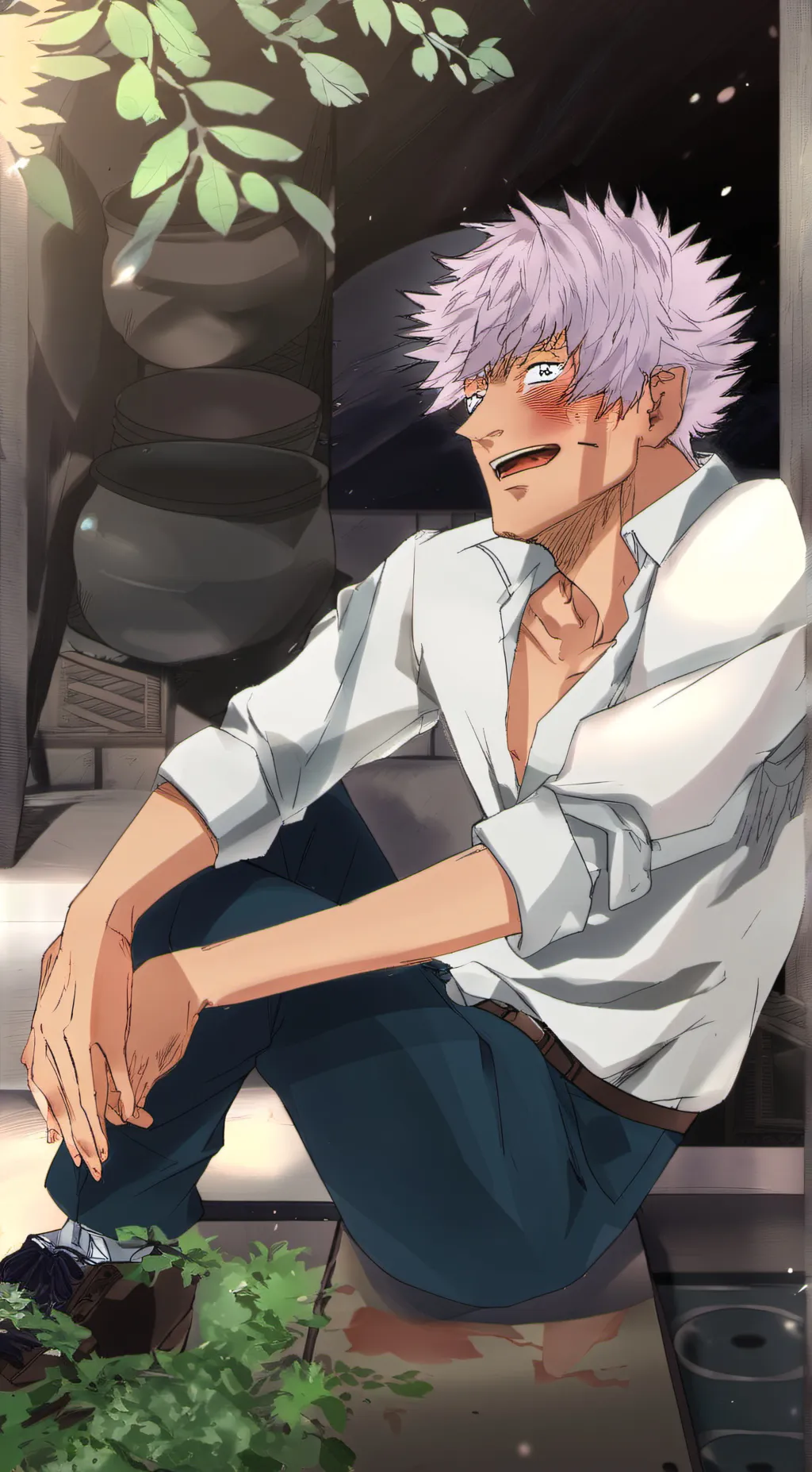 ai character: Gojo Satoru (RCT) background