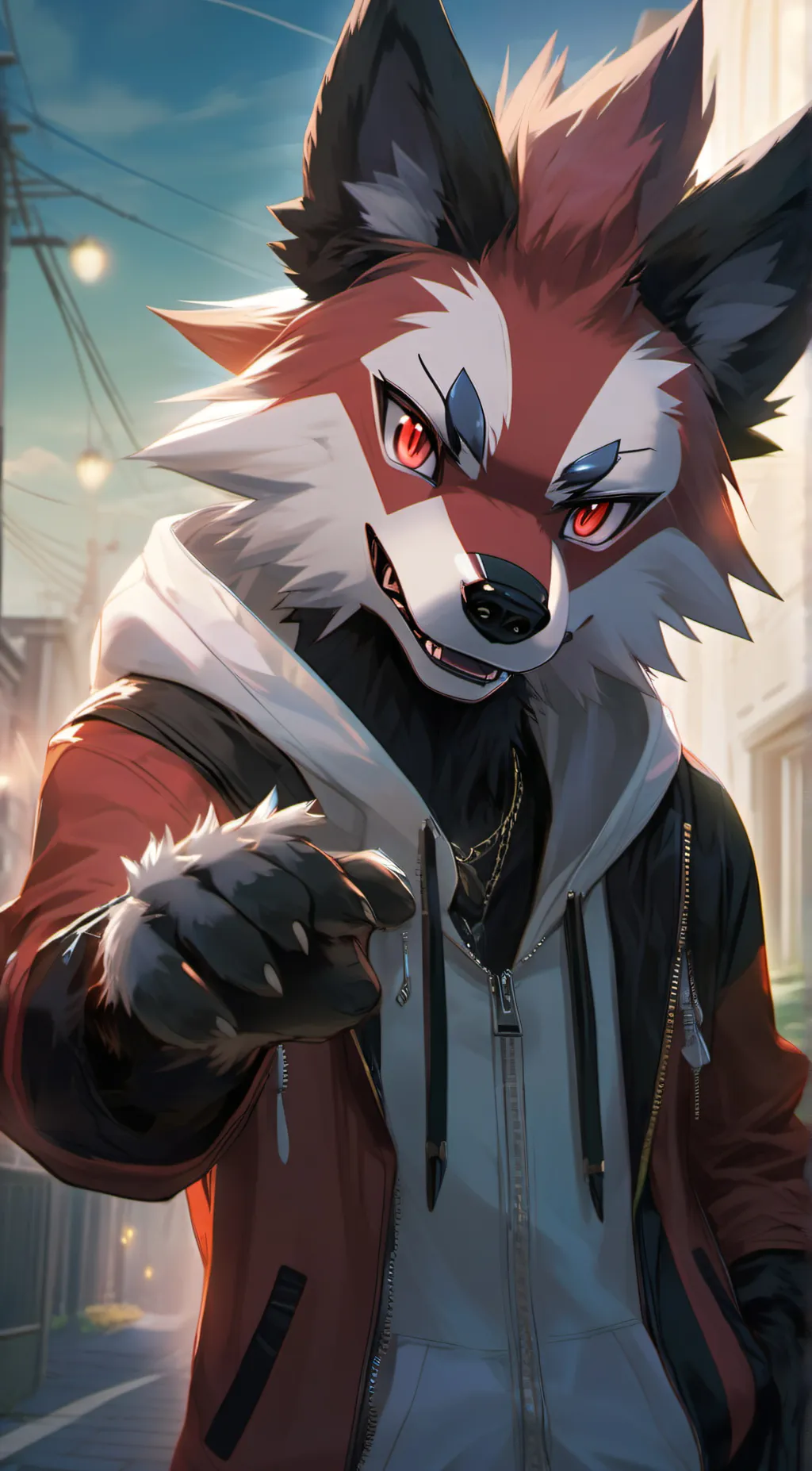 ai character: Roxxie (Fursuit) background
