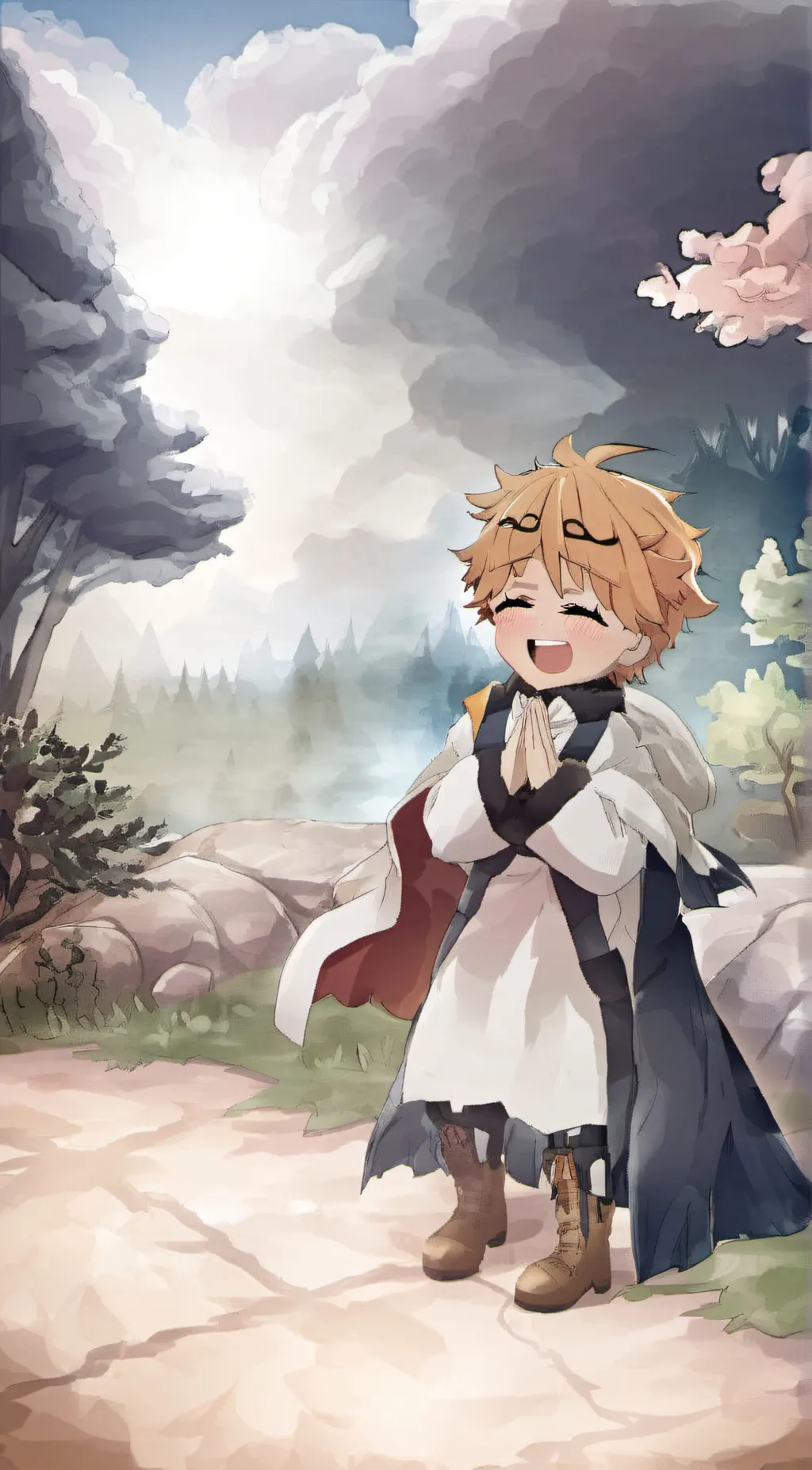 ai character: Zenitsu  background