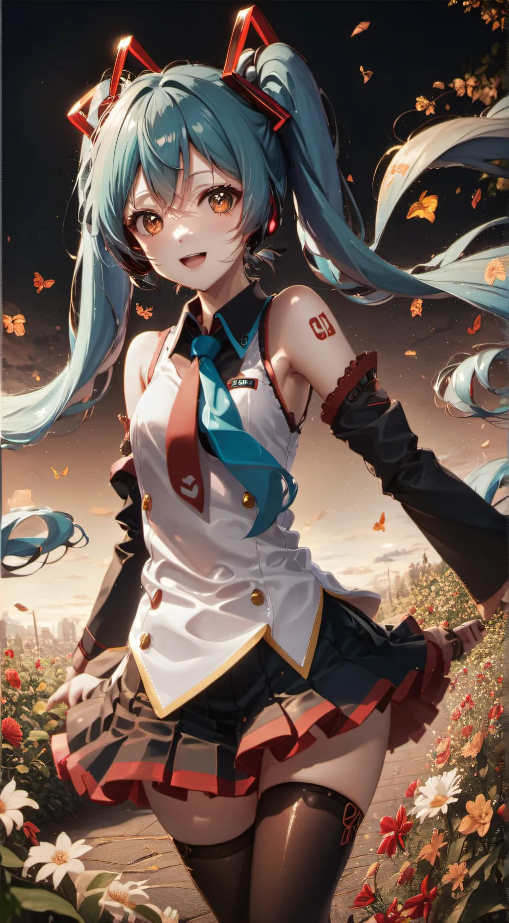 ai character: 📶~Miku~📶 background