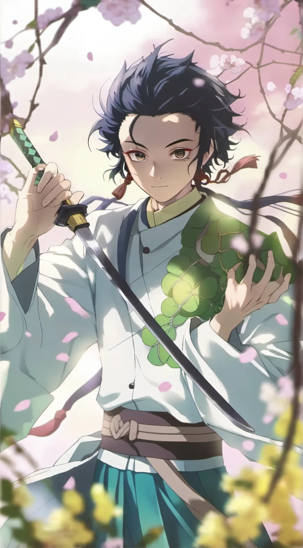 ai character: demon slayer background
