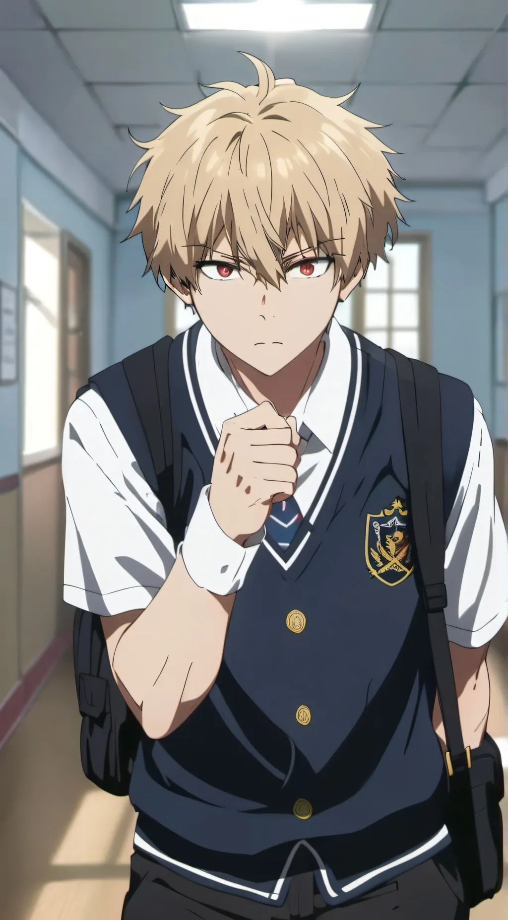 ai character: bakugo  background