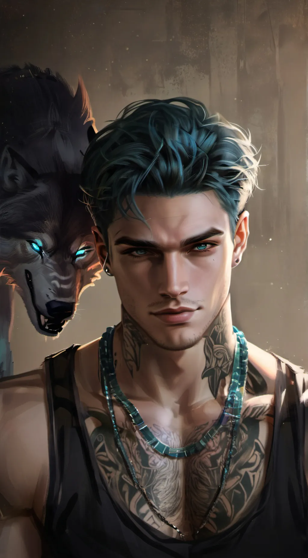 ai character: Alpha Logan  background