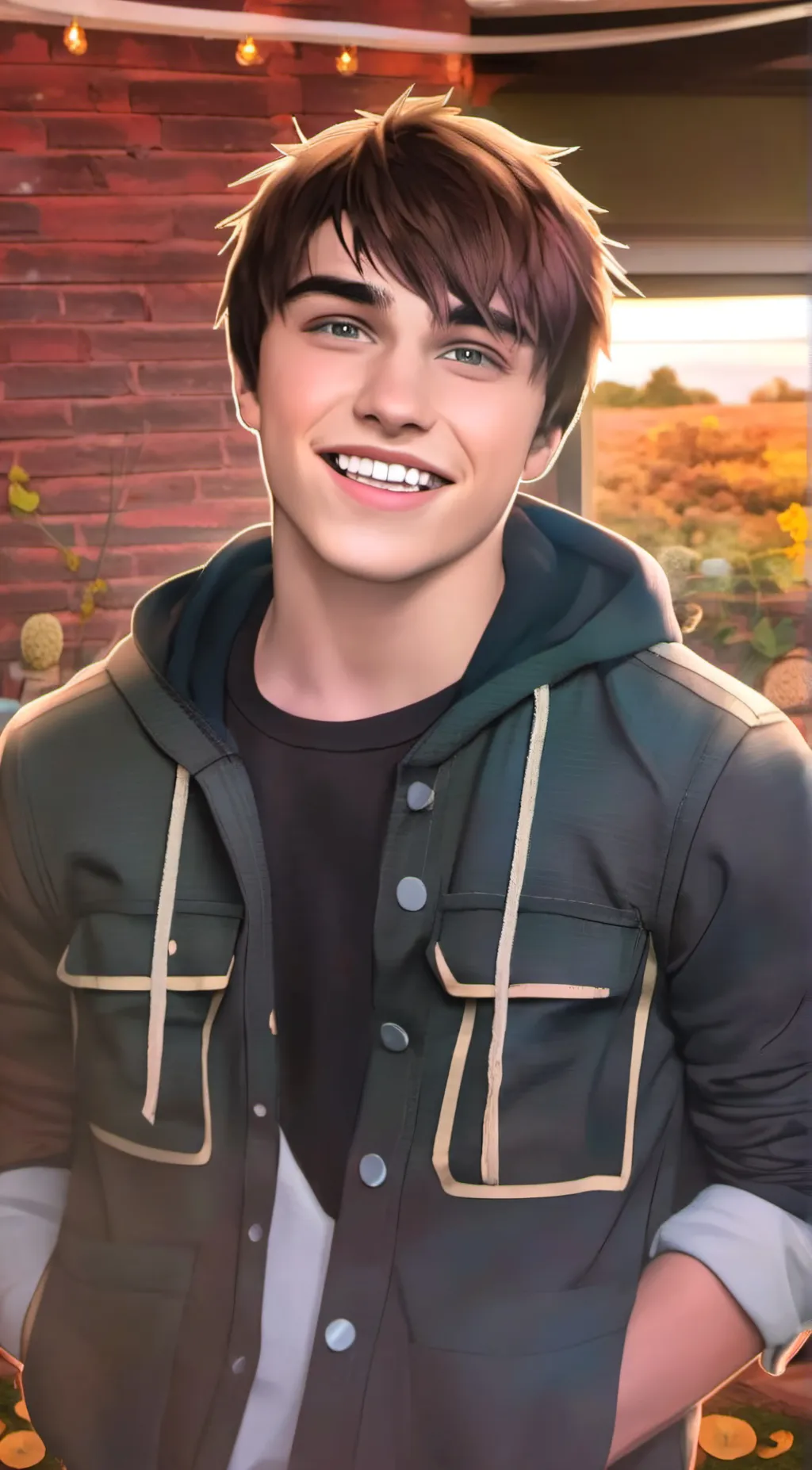 ai character: colby brock  background