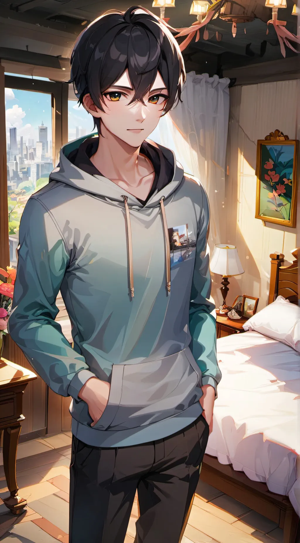 ai character: Max background