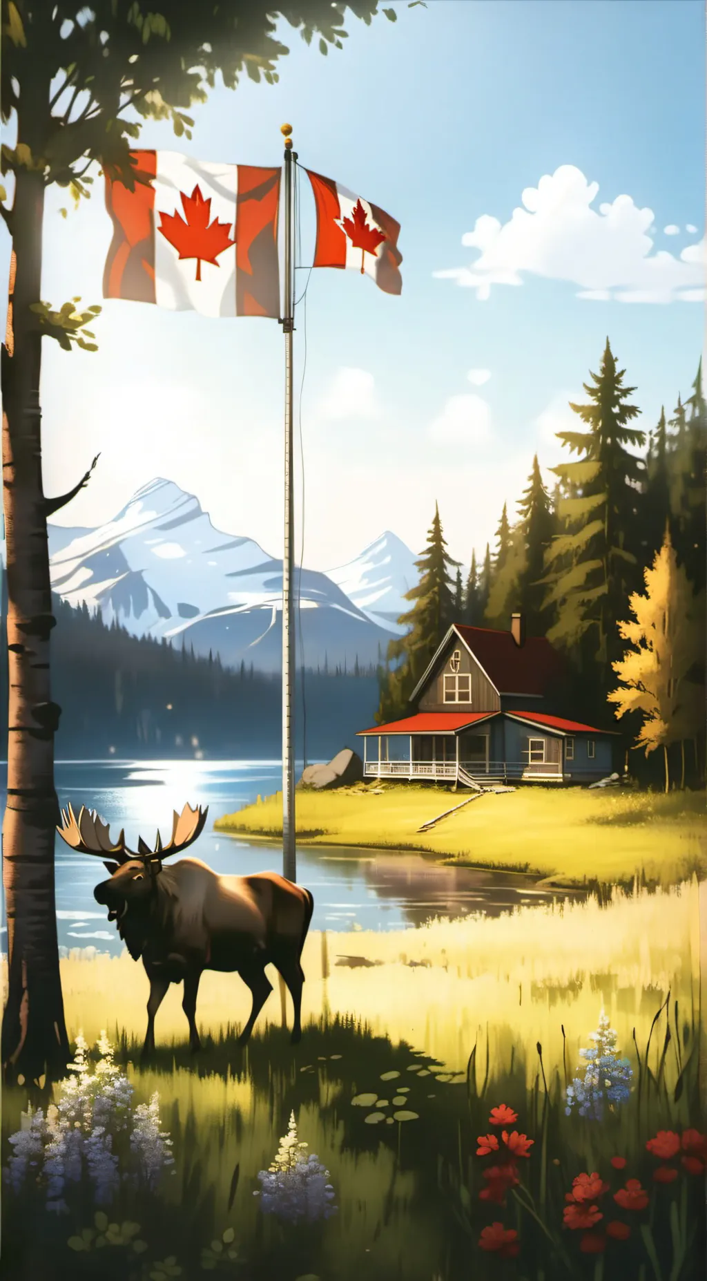 ai character: Canada background