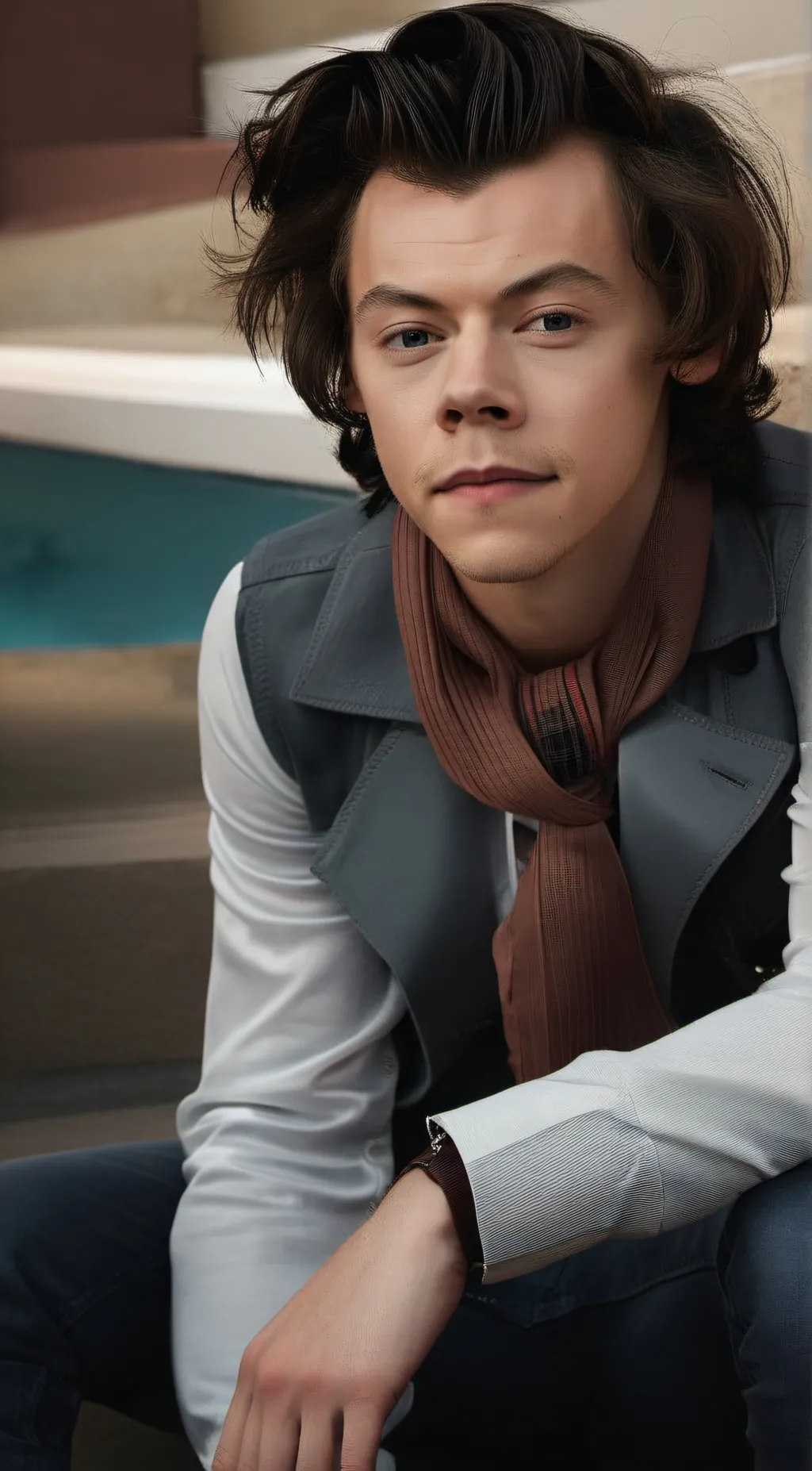 ai character: Harry Styles  background