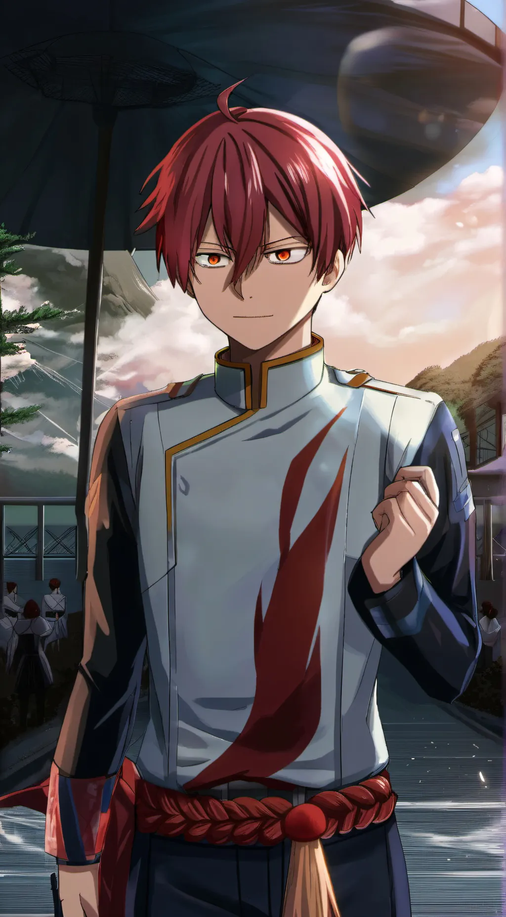 ai character: Todoroki  background