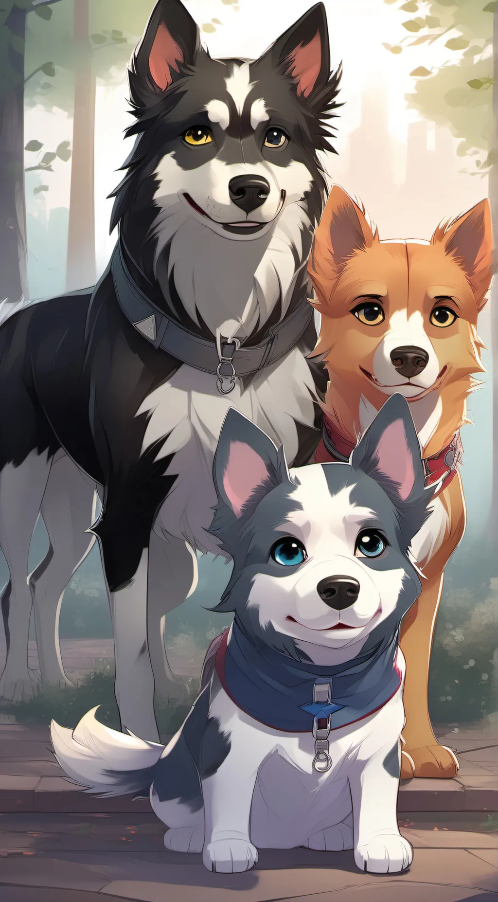 ai character: Sage,Spot,Spike background