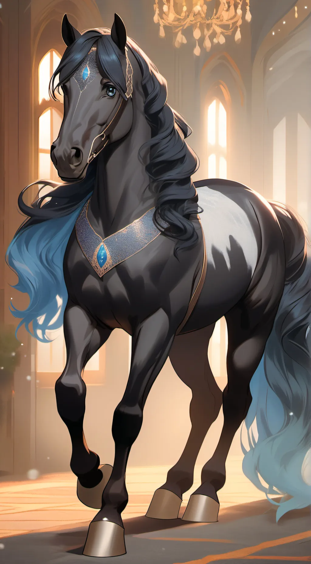ai character: Horseridjng tauls background