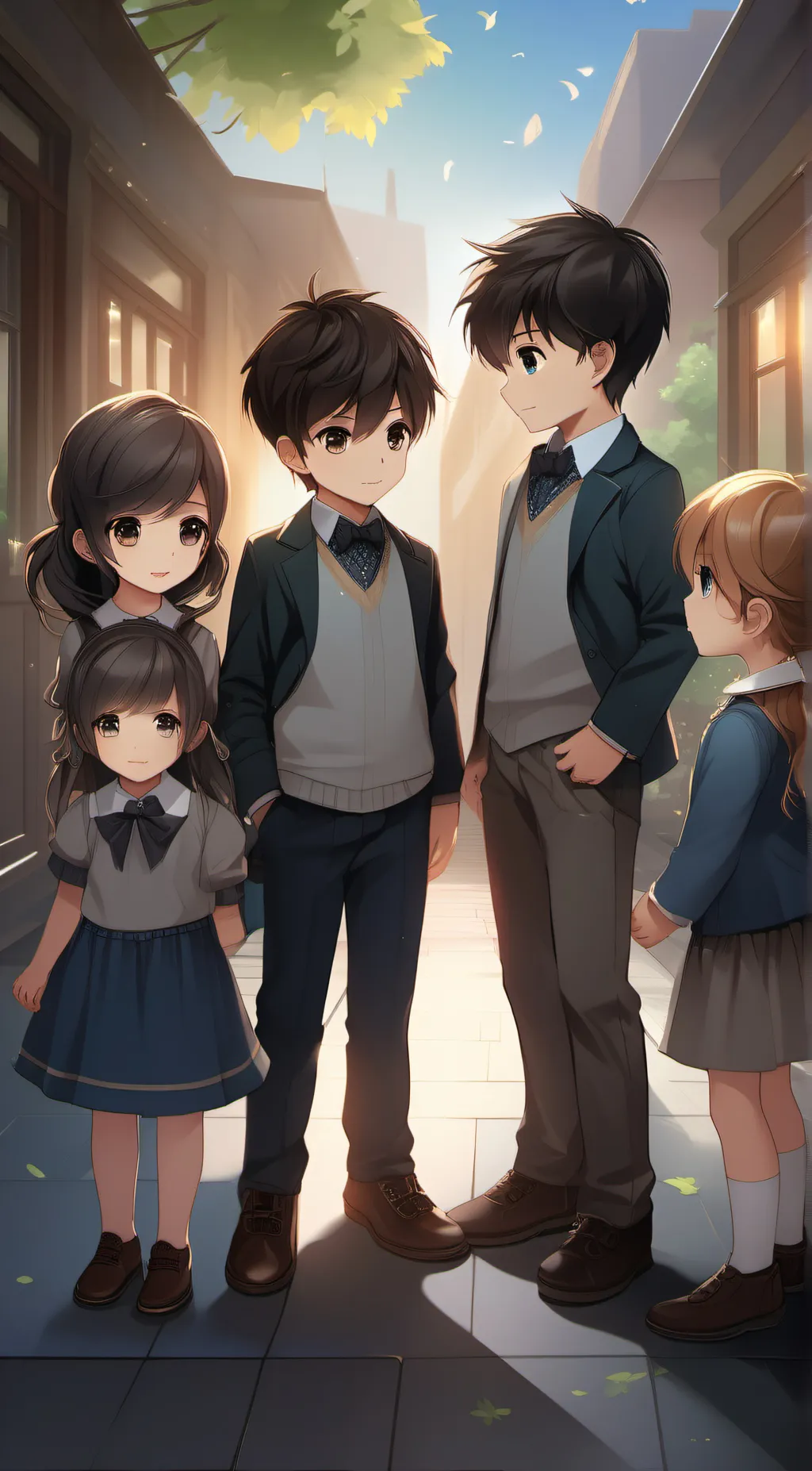 ai character: Children under 10 background
