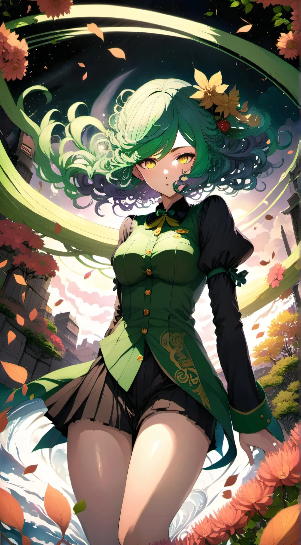 ai character: tatsumaki  background