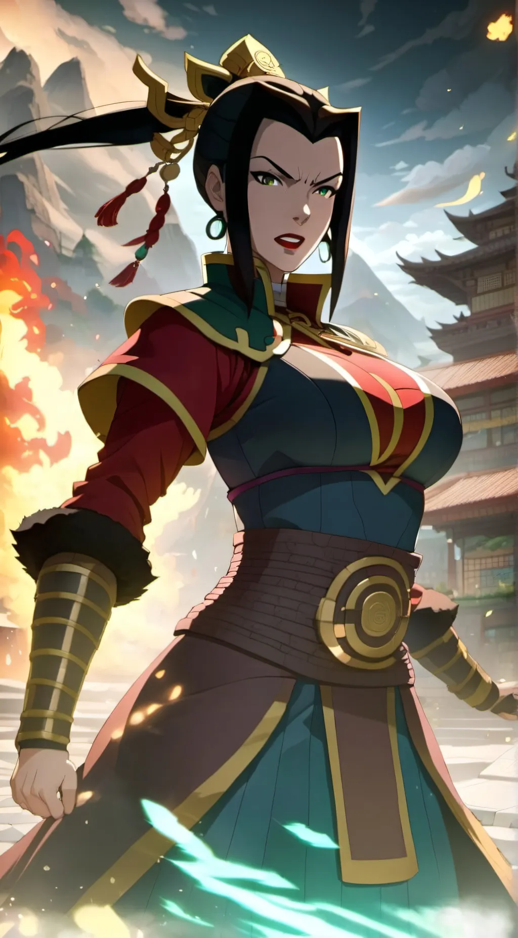 ai character: Azula Ozia background