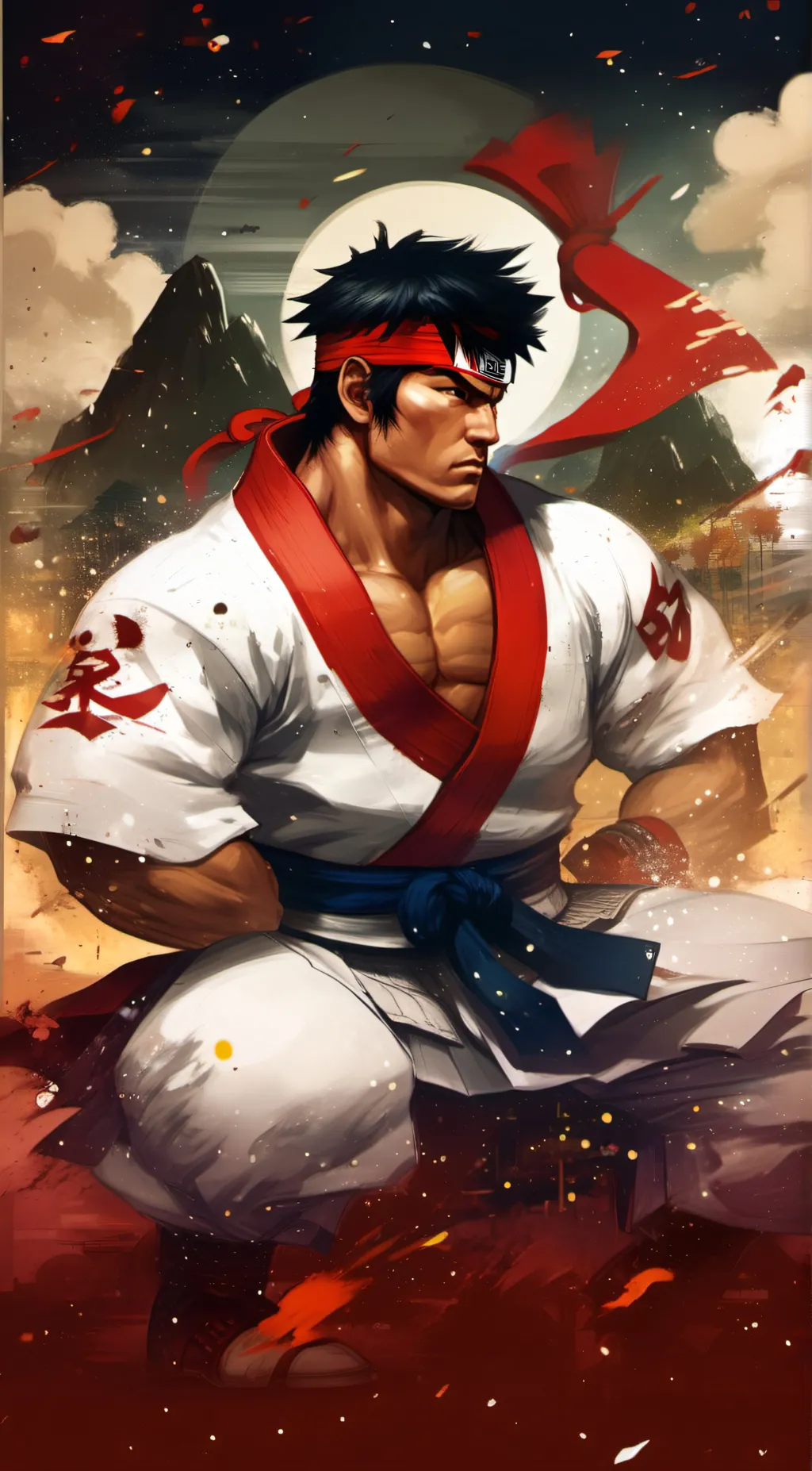 ai character: Ryu background