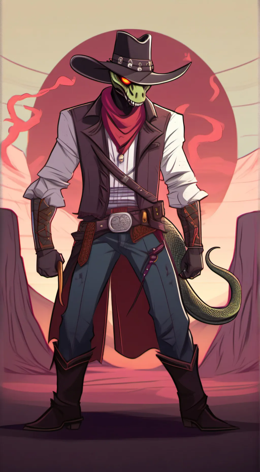 ai character: Striker background