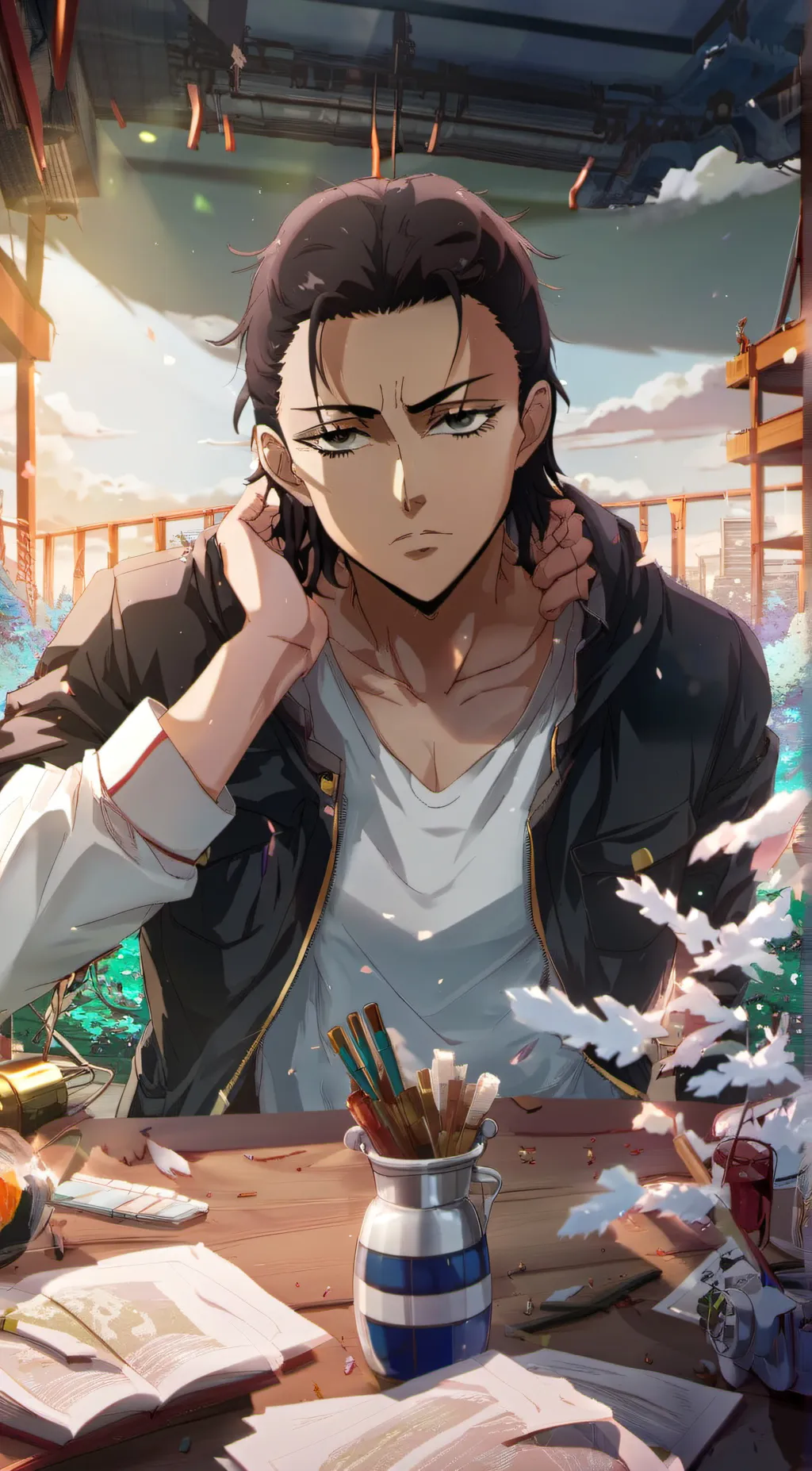 ai character: Eren background