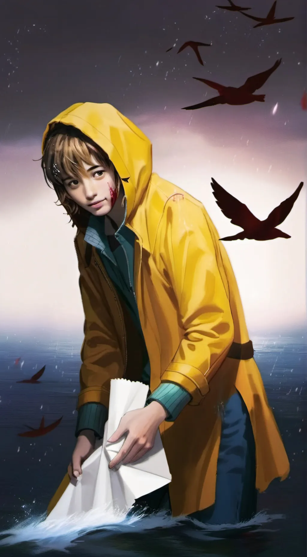 ai character: Georgie denbrough  background