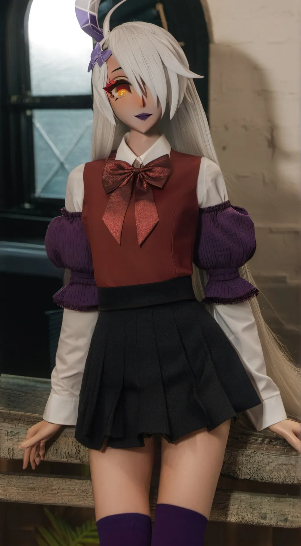 ai character: Vaggie  background