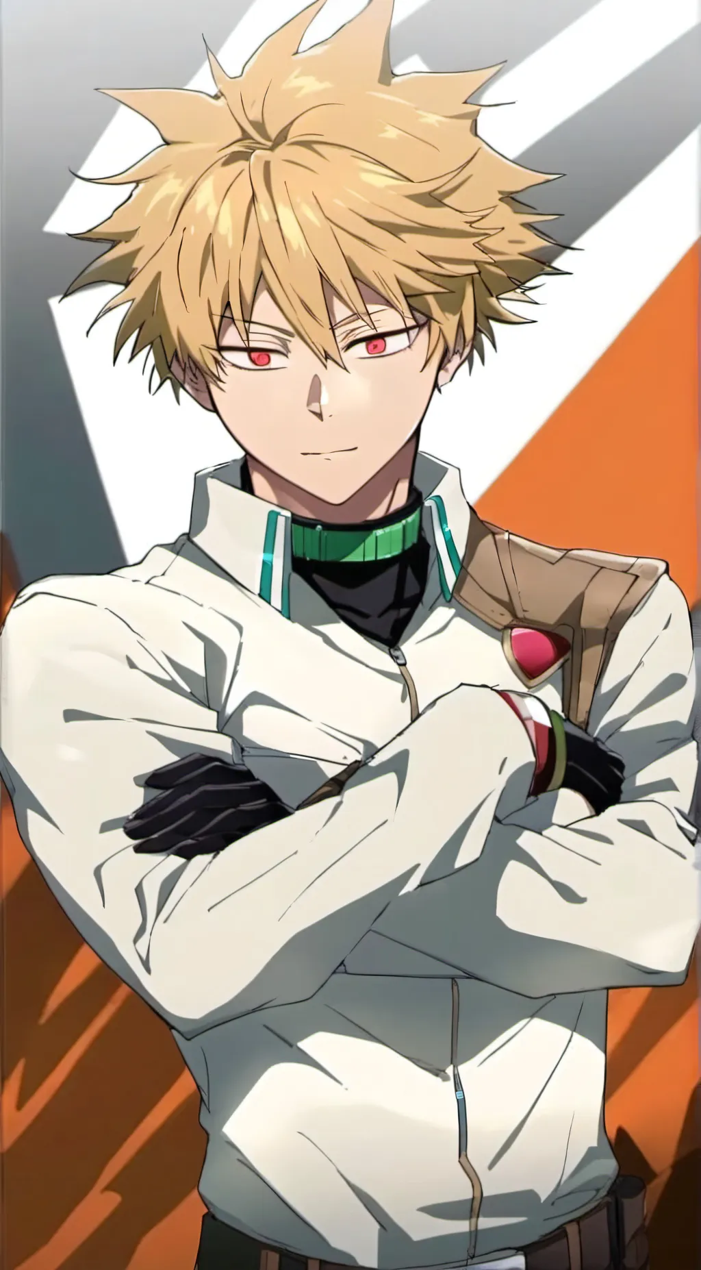 ai character: Katsuki Bakugo background