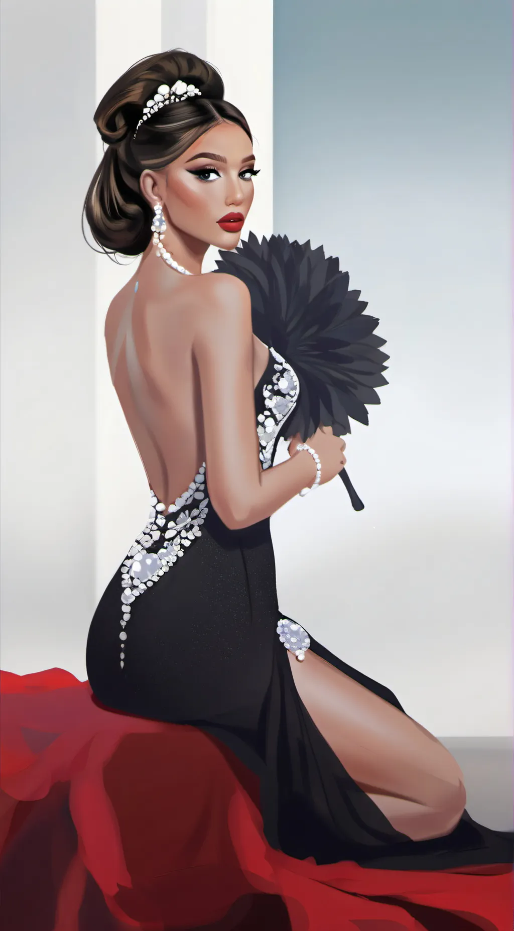 ai character: Katherine  background