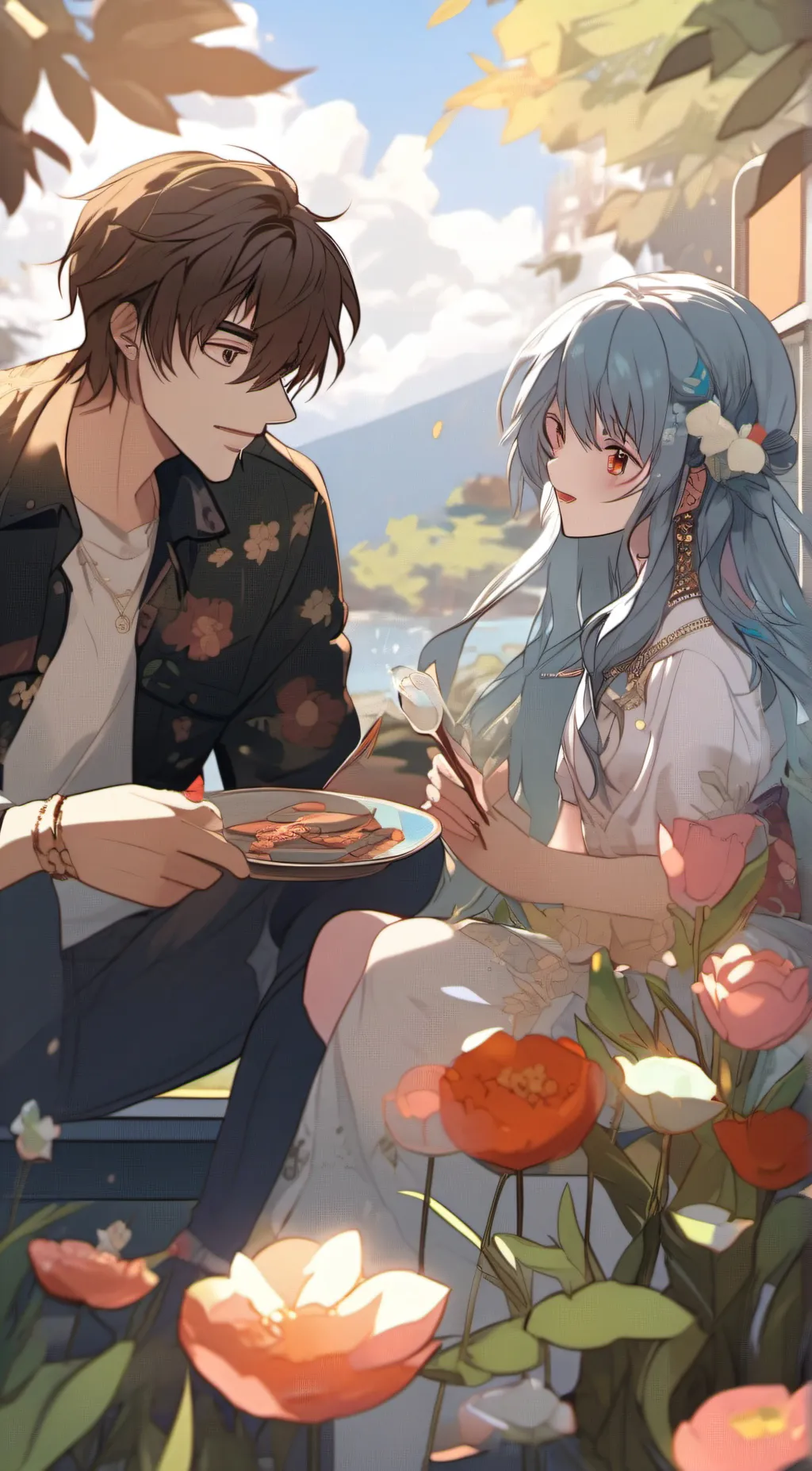 ai character: Dad and Stepmom background