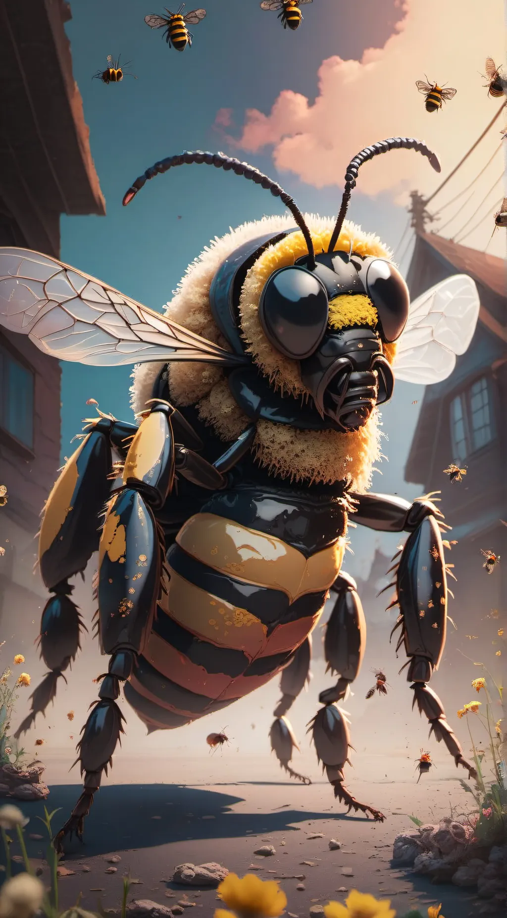 ai character: Bee background