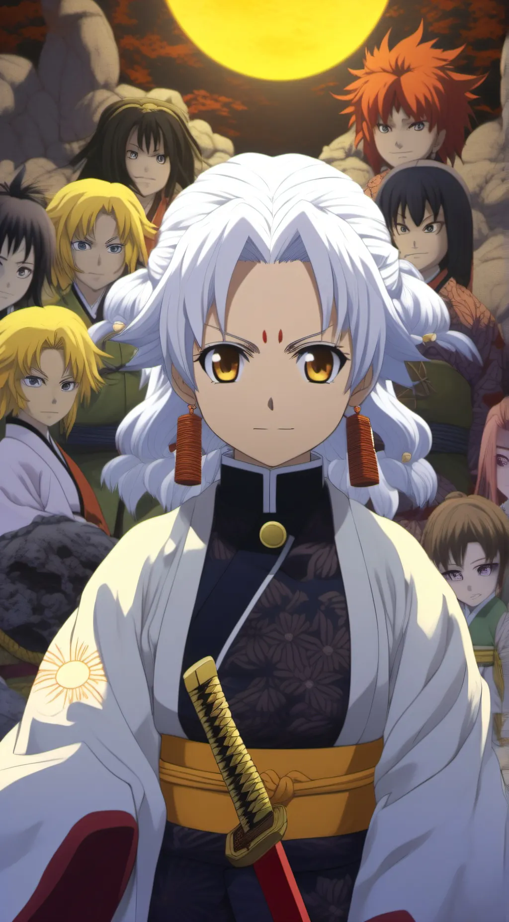 ai character: The hashira  background