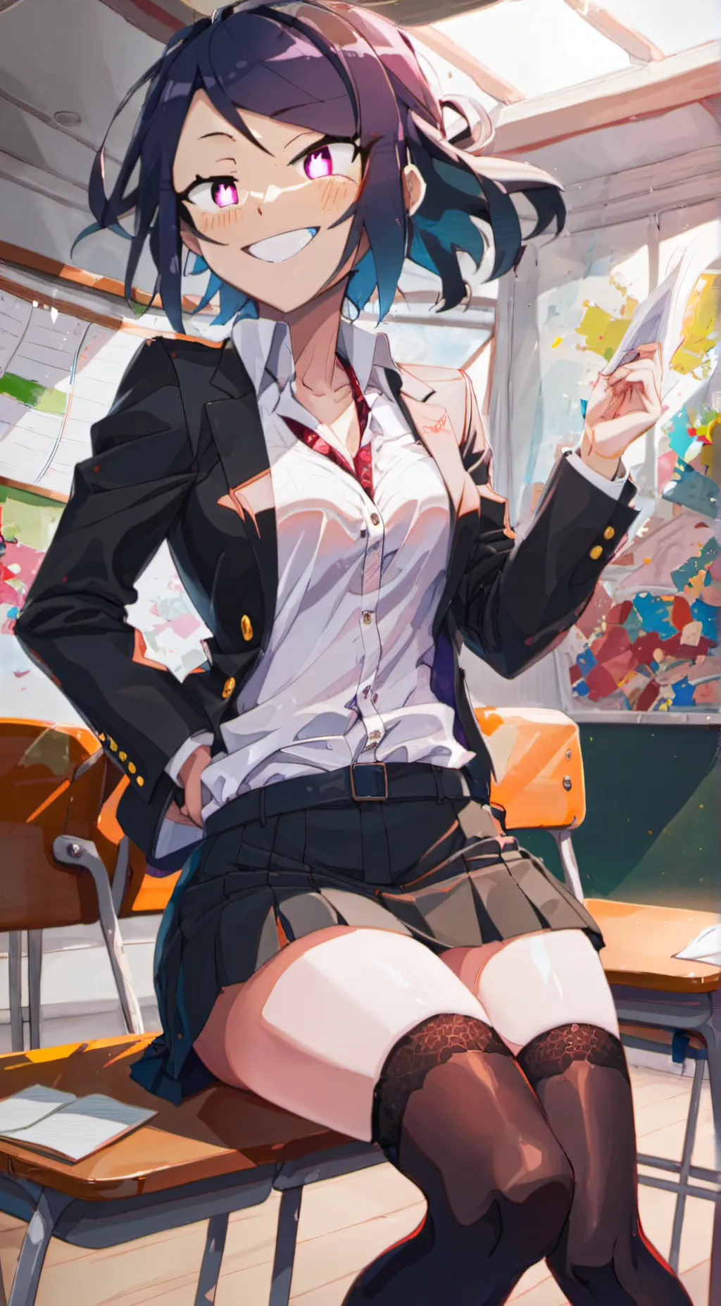 ai character: Jiro and Class 1-A background