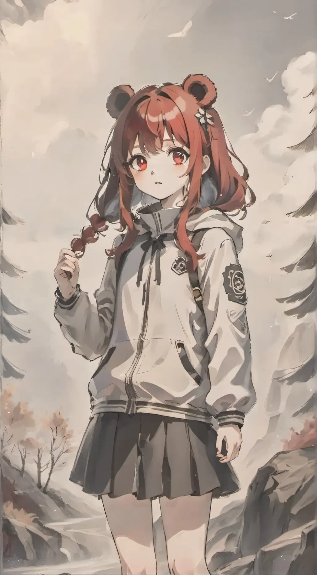 ai character: smiling critters  background
