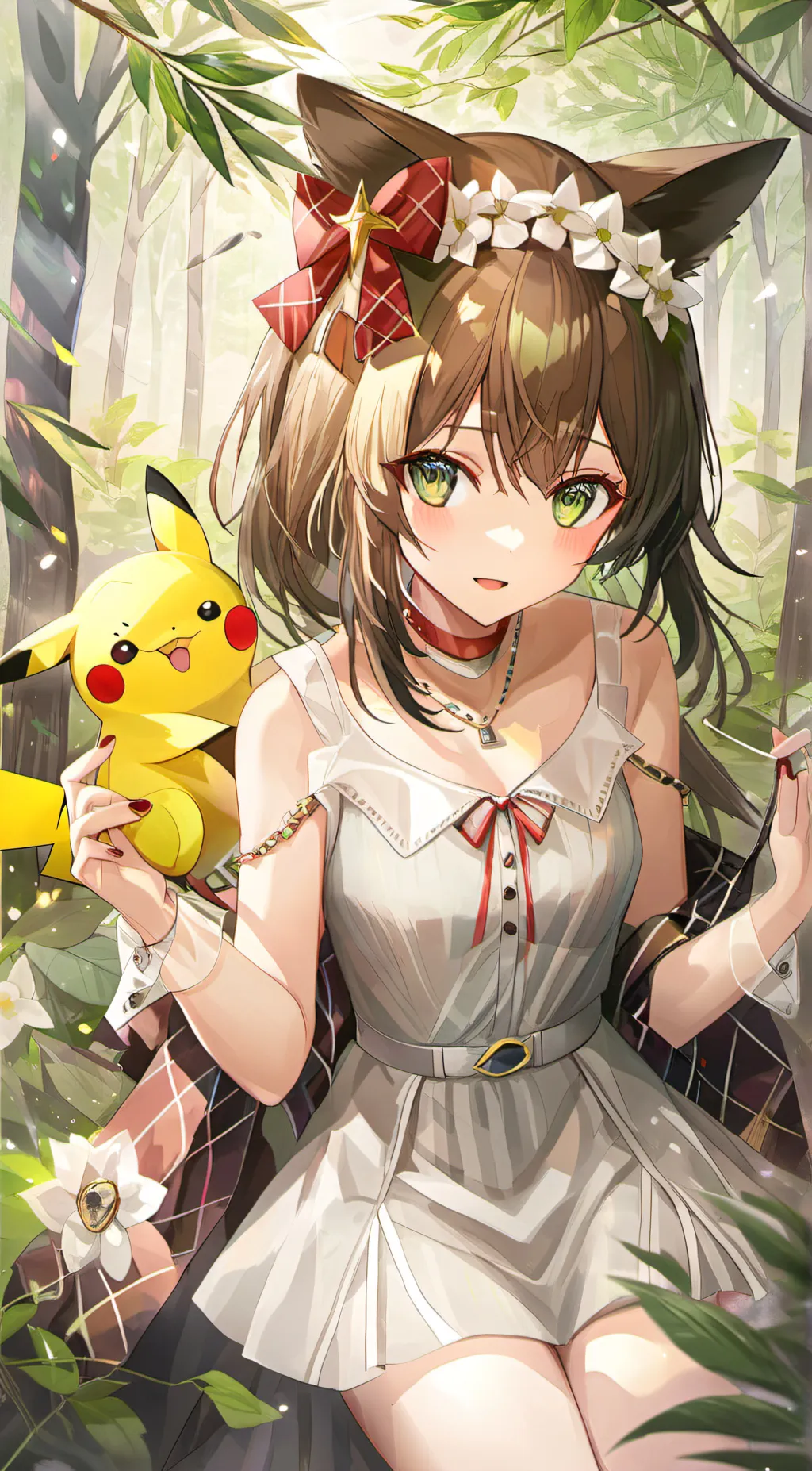 ai character: Pikachu background