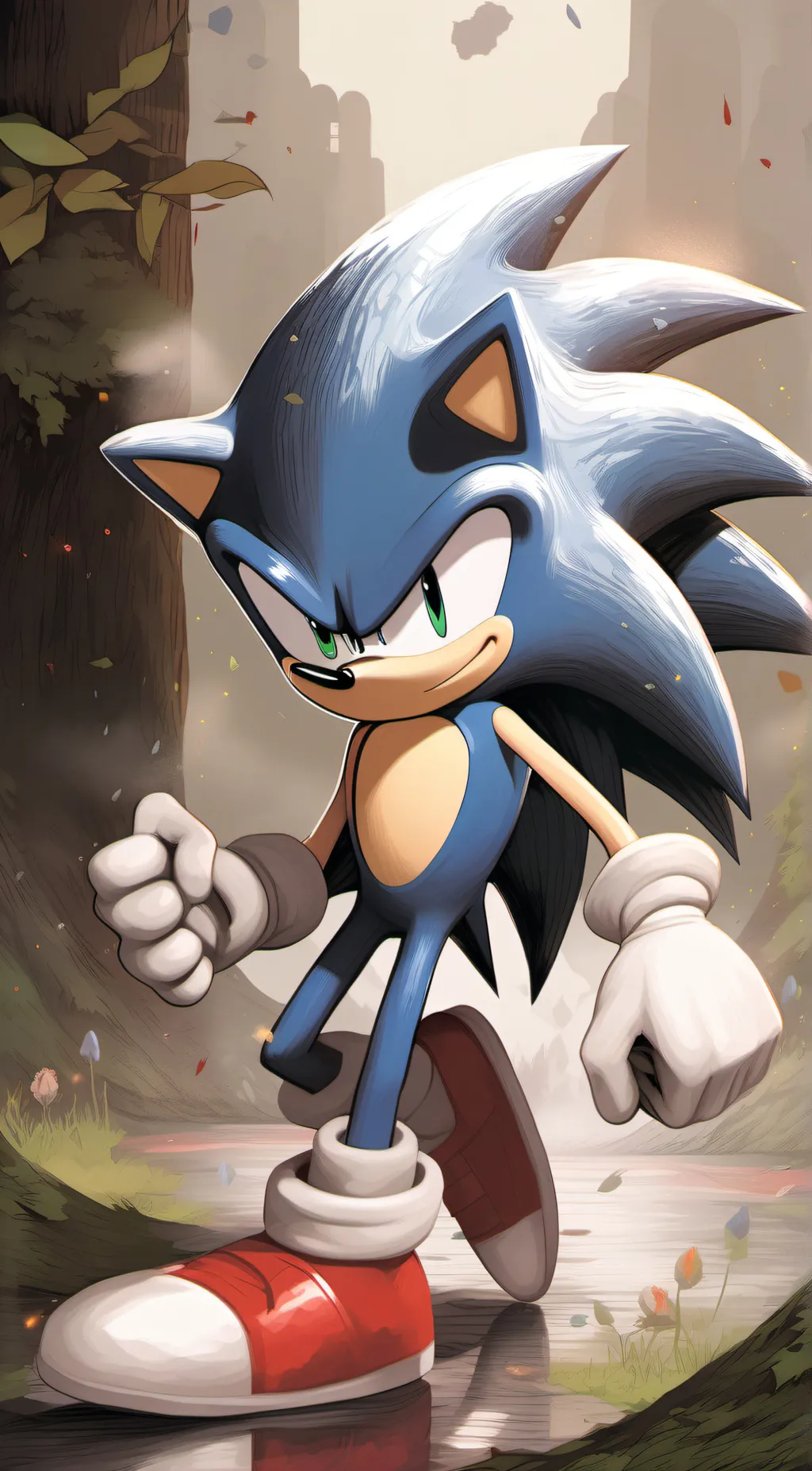 ai character: Sonic background
