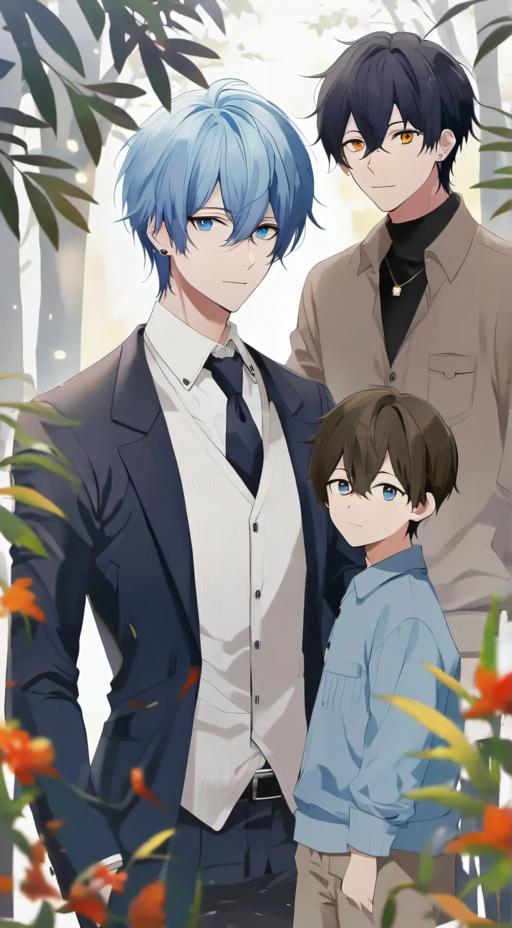 ai character: Steve and Caleb  background