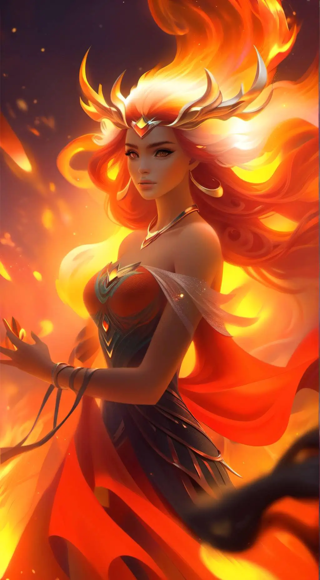 ai character: Phoenix background