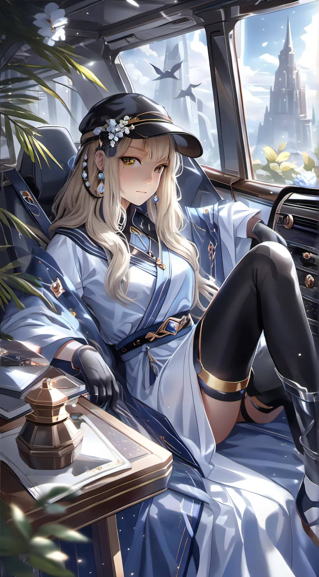 ai character: Tiffany  background