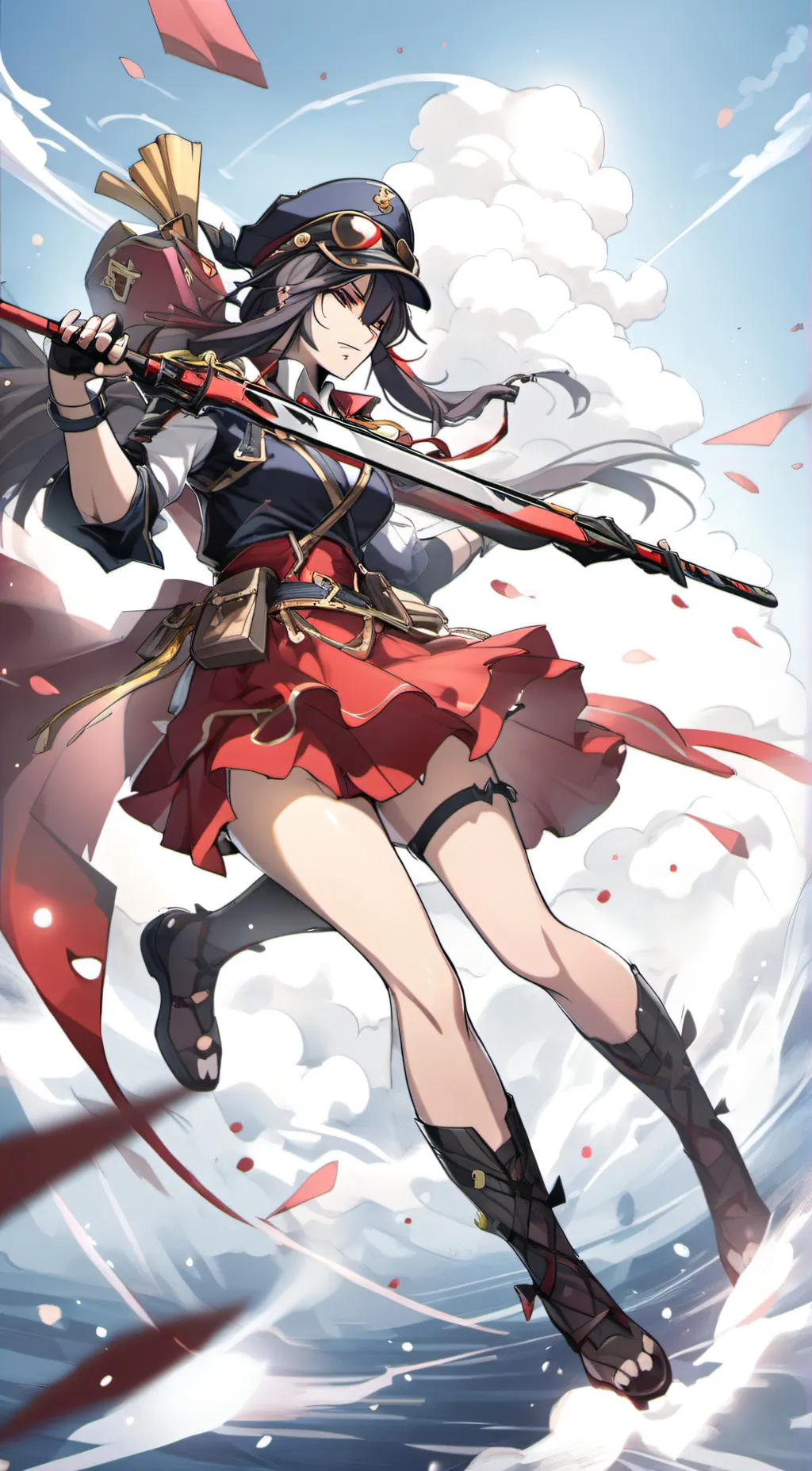 ai character: Violet background