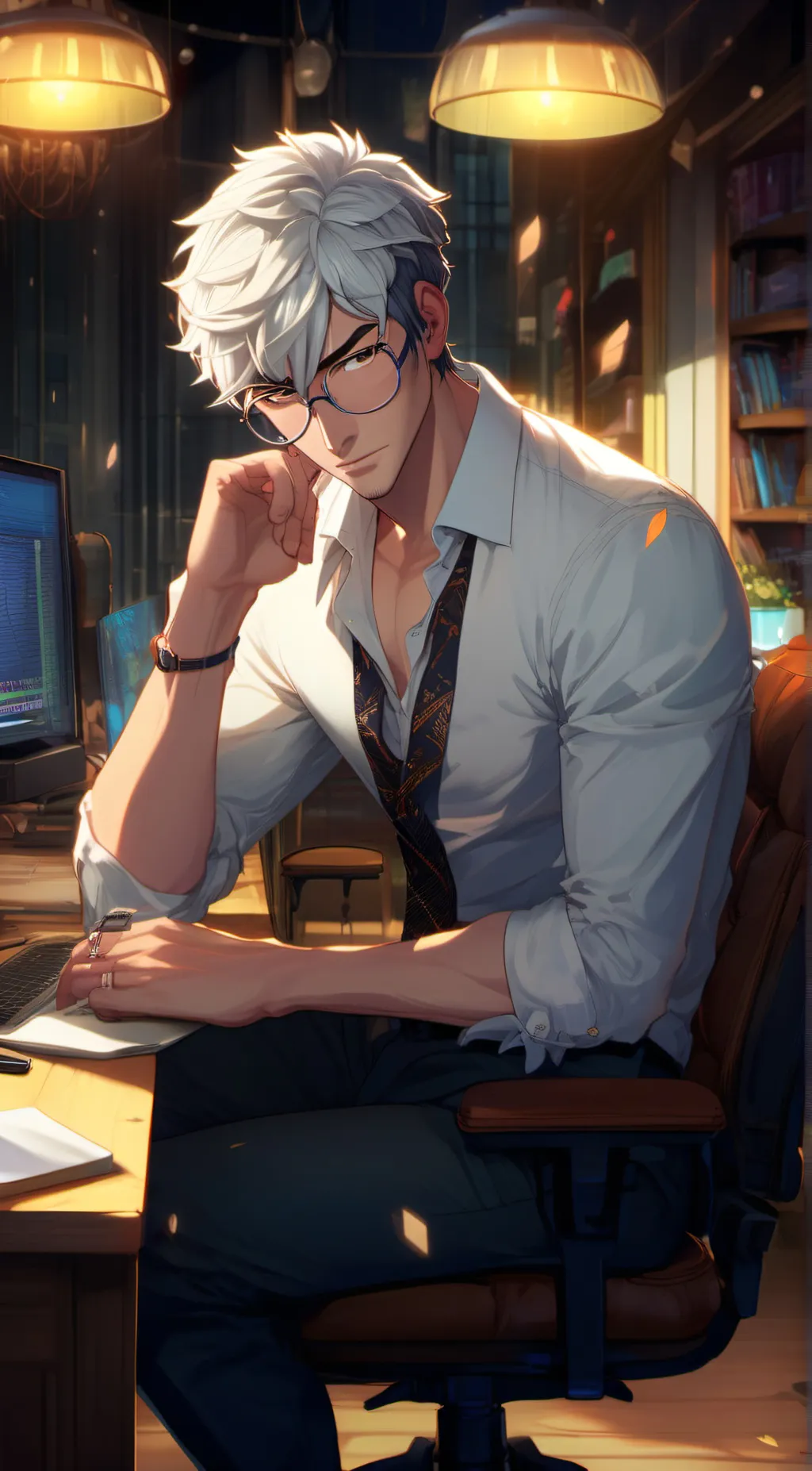 ai character: Mac background