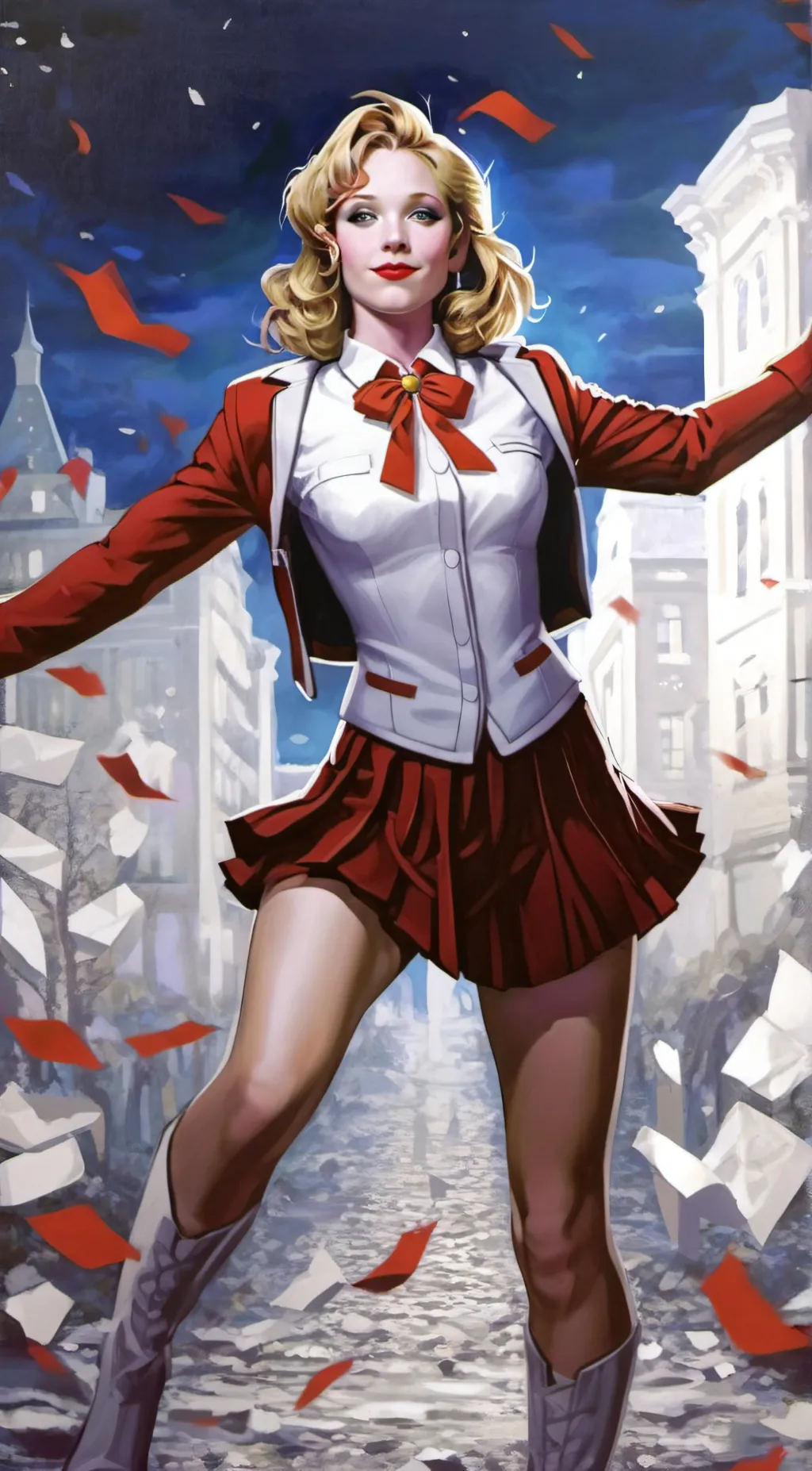 ai character: Heather C background