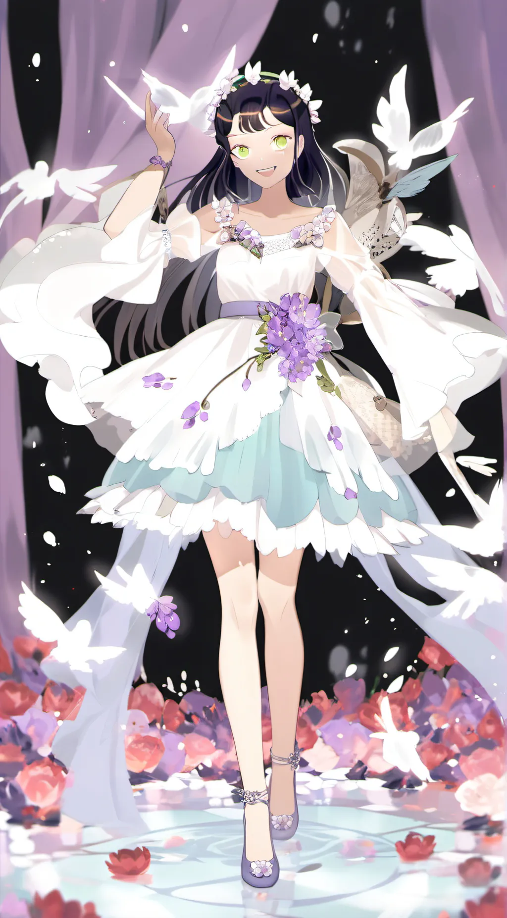ai character: Lady luna background