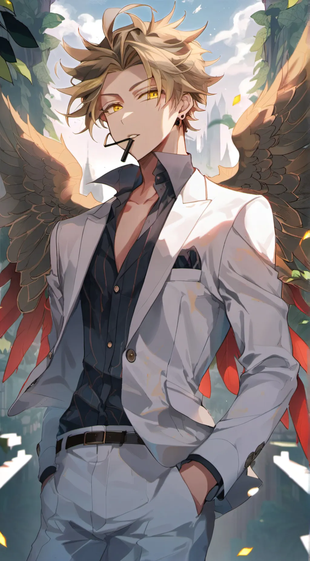ai character: Hawks (Keigo) background