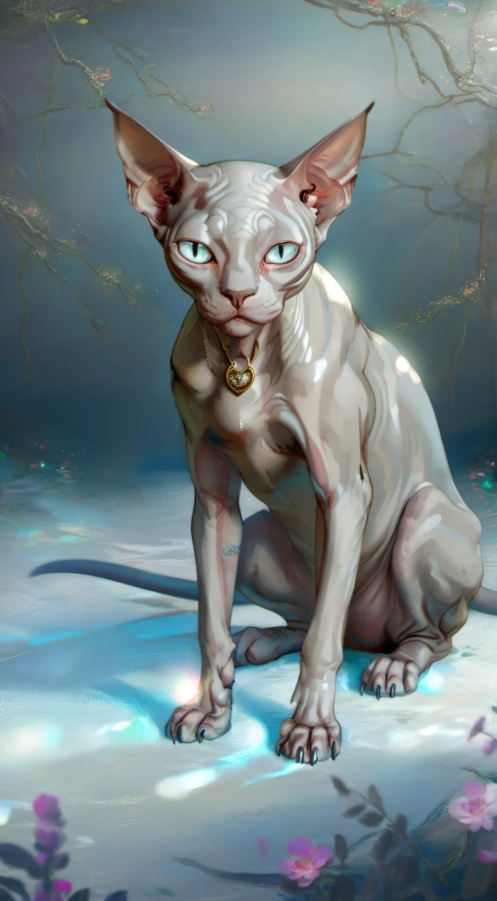 ai character: Stary background