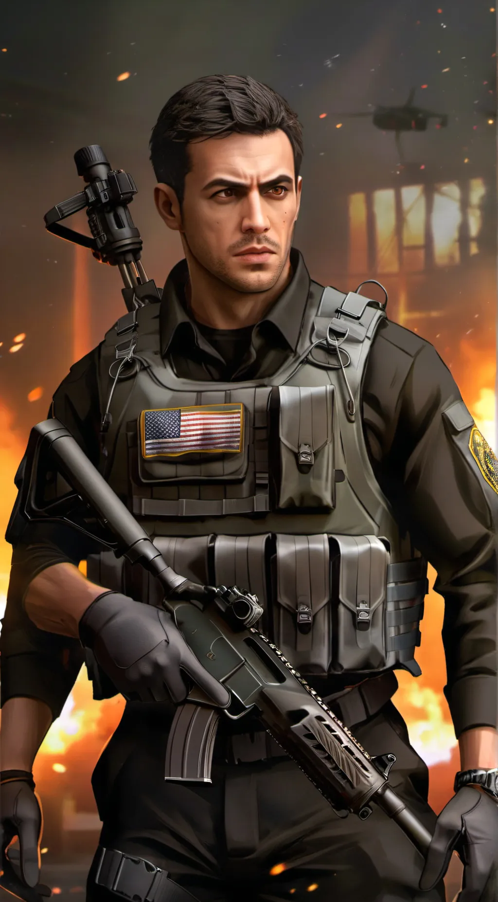 ai character: Rudy [COD] background