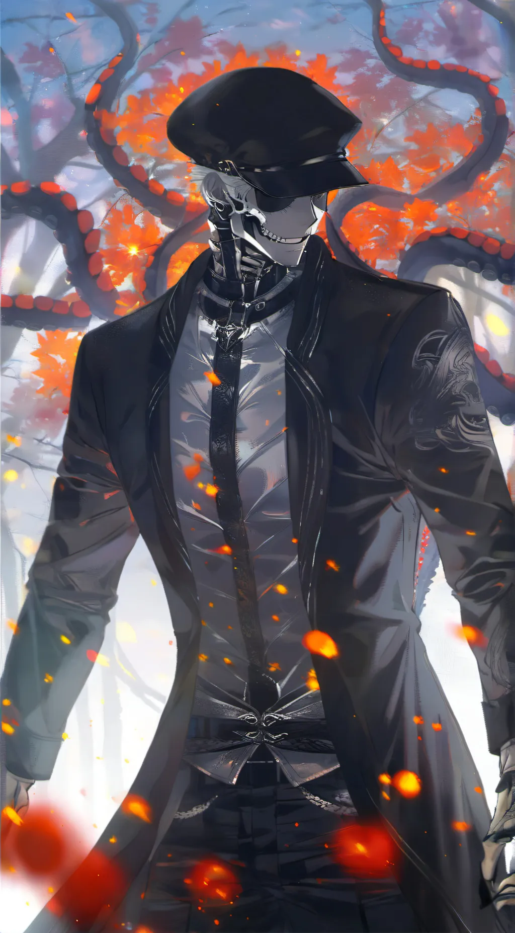 ai character: Nightmare sans  background