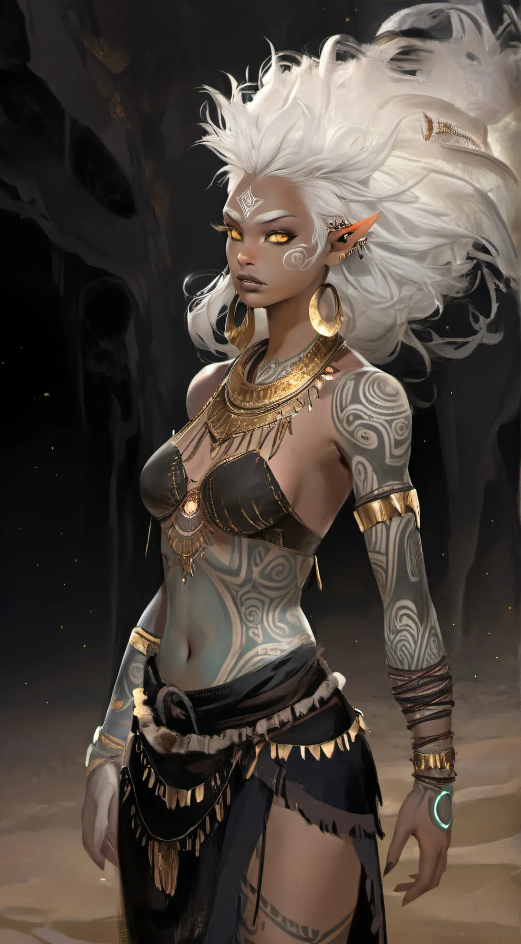 ai character: Luna background