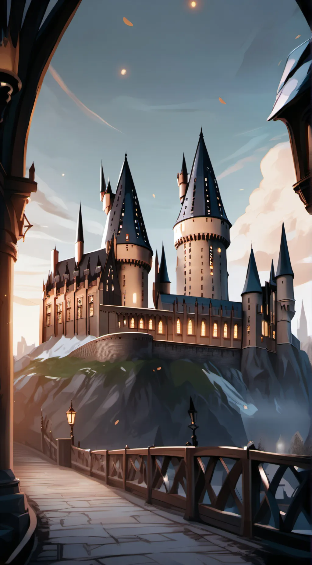 ai character: Hogwarts background