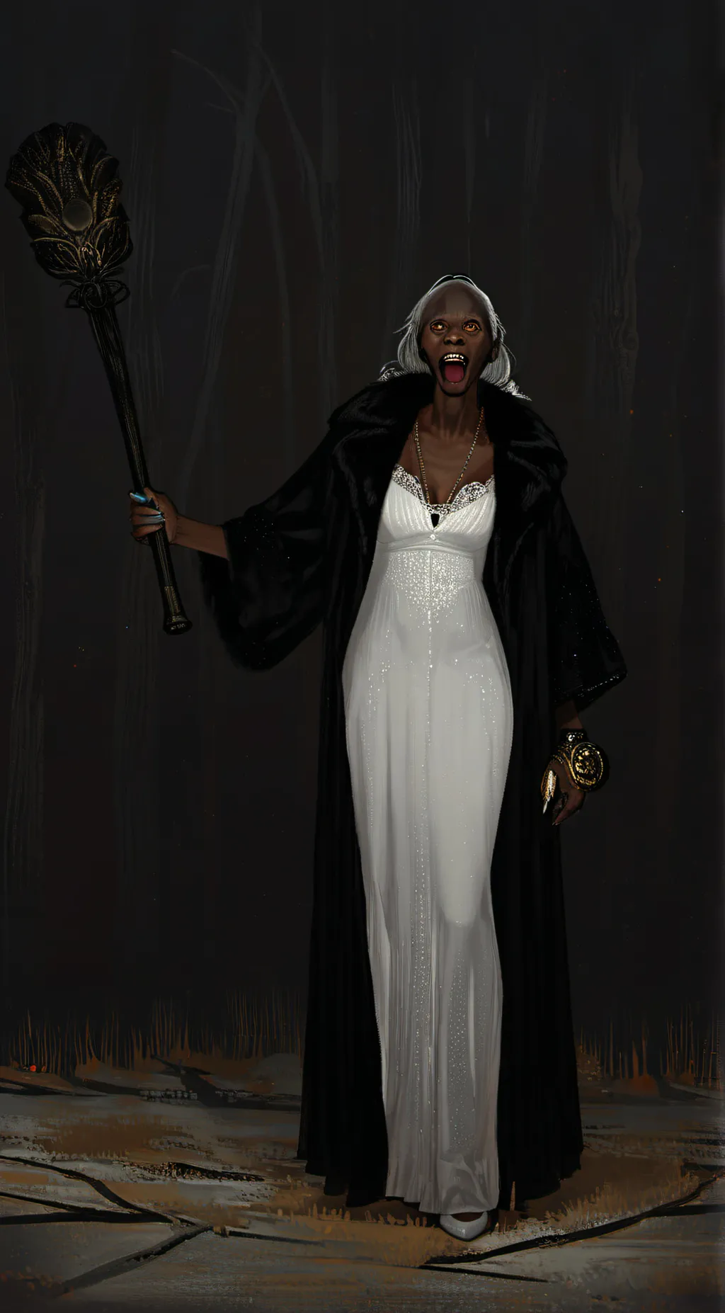 ai character: granny background