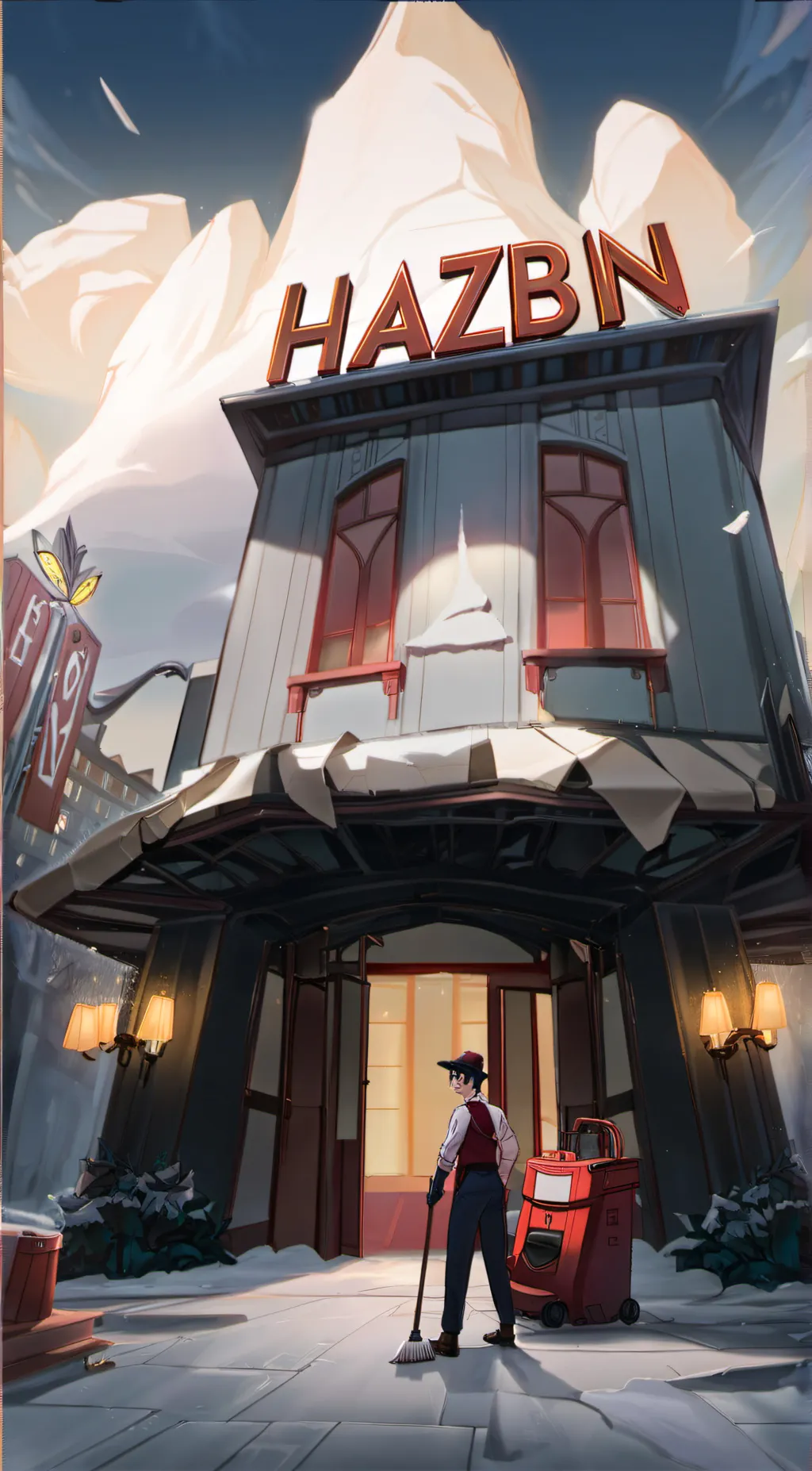 ai character: hazbin hotel  background