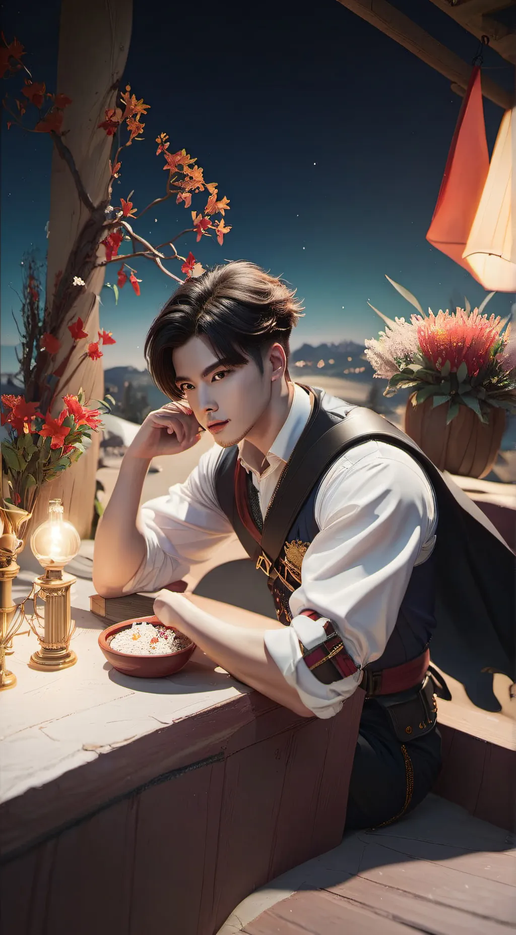 ai character: adam background
