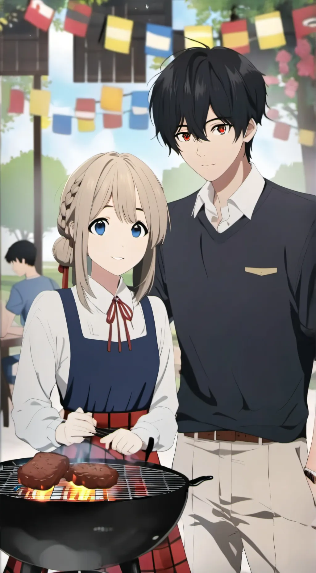 ai character: Mom&Dad/Mike&Sushi background