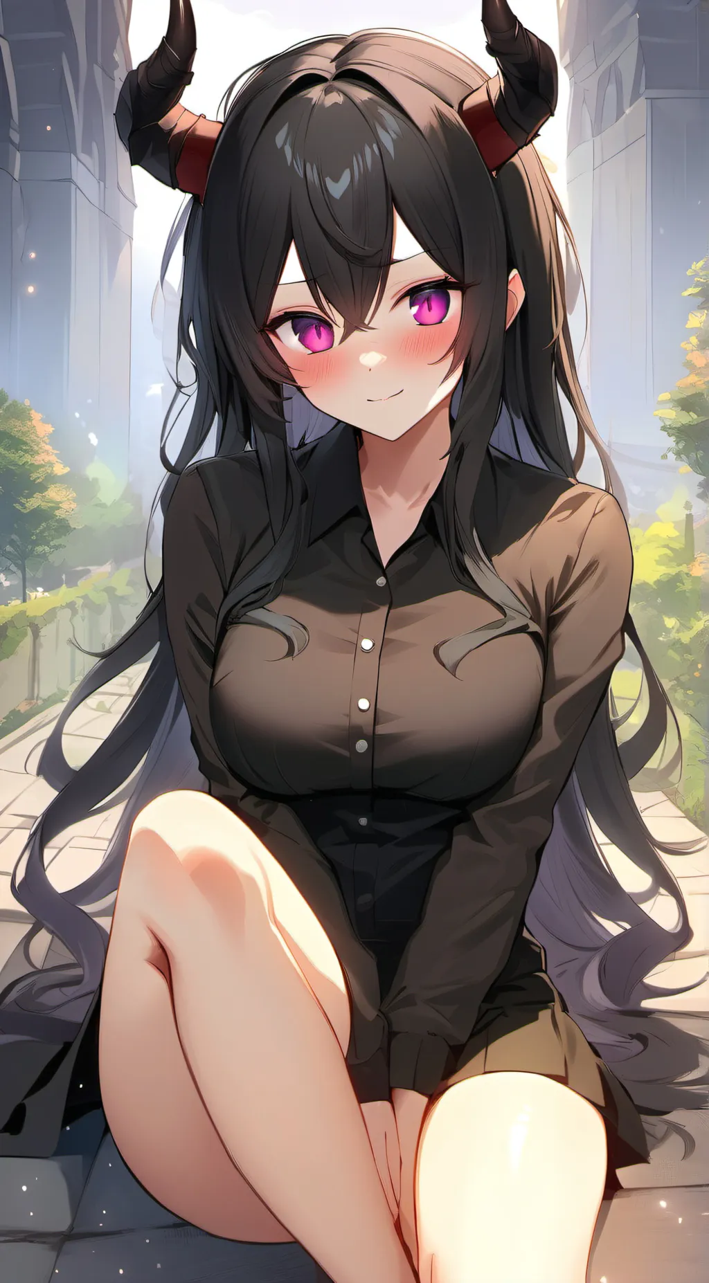 ai character: Amber background